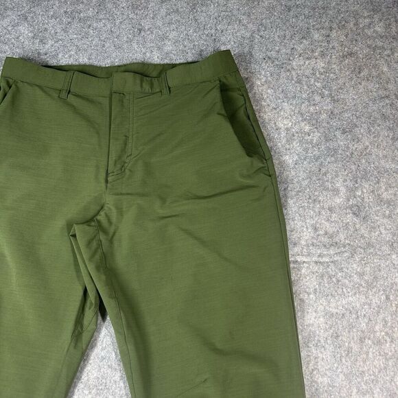Fabletics The Only Pant Men's Large Olive Green Performance Chino Stretch - Picture 2 of 11